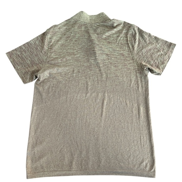 Lululemon Men’s Metal Vent Tech Shirt Henley Short Sleeve 2 Snap Size XL - Picture 4 of 7